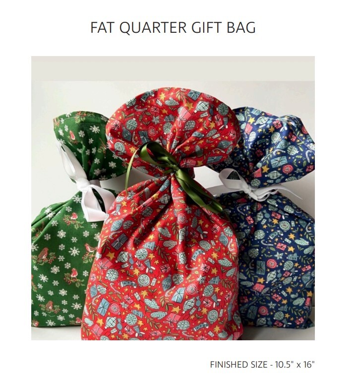 Fat Quarter Gift Bag Pattern